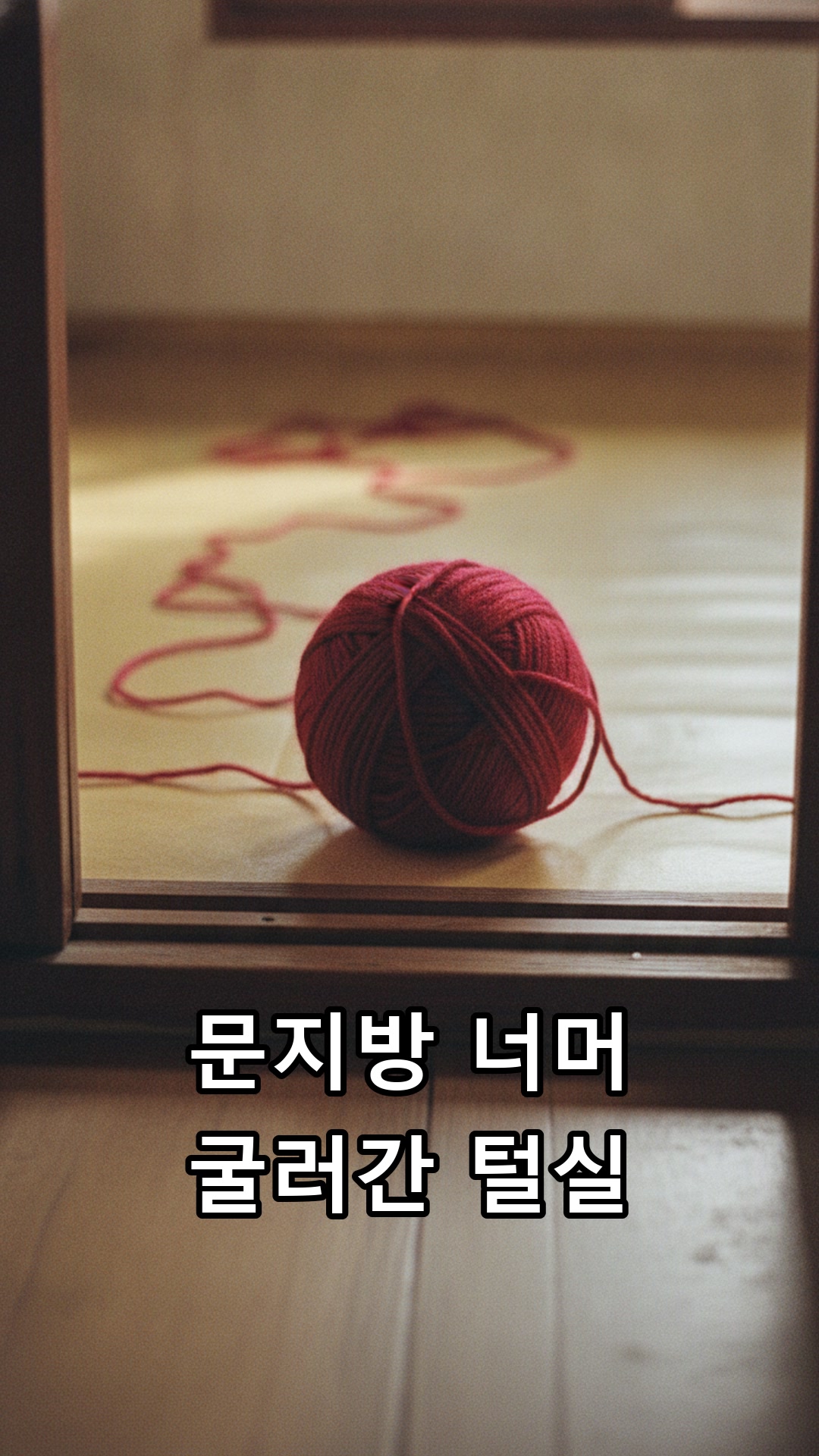 털실 뭉치 발로 차 엉망으로 굴려놓은 저녁 썸네일