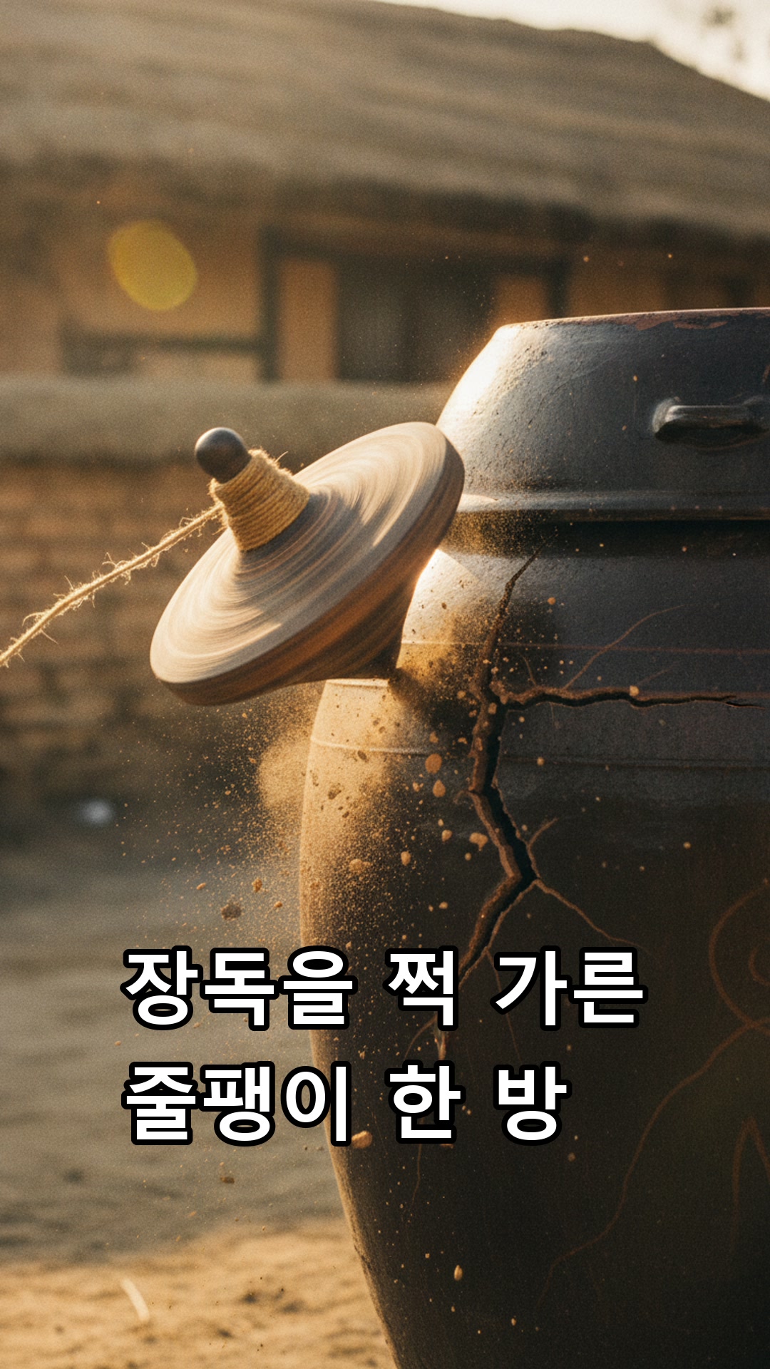 줄팽이 세게 돌리다 장독 깨고 도망치던 녀석 썸네일