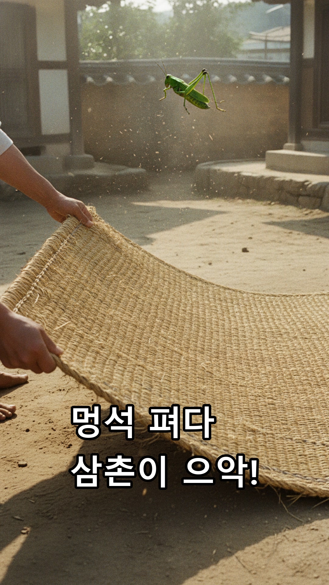 멍석 펴다 메뚜기 튀어나와 으악 소리치던 삼촌 썸네일