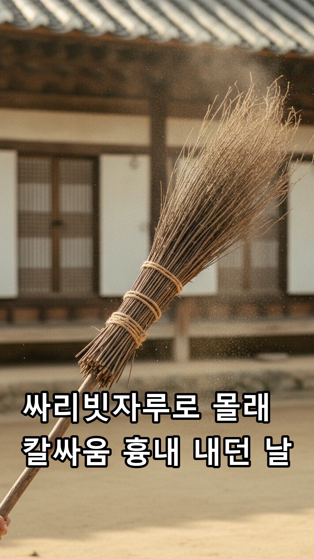 싸리빗자루 마구 휘두르다 쥐 보고 기절초풍한 어머니 썸네일